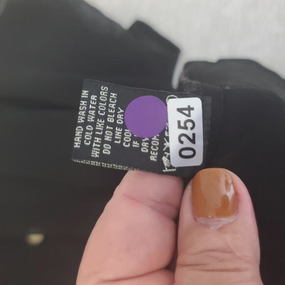 BCBG ladies sheer tunic black Size XL Swim cover up dress Matrix Minimalist Goth - Picture 8 of 8